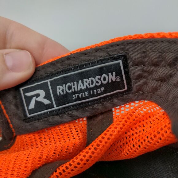 IC 772-288-1866 Snapback Trucker Hat Camouflage One Size Mesh Back Richardson - Picture 8 of 8